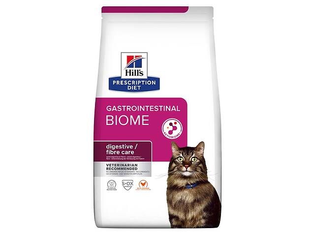 Корм Hill's Prescription Diet Feline Gastrointestinal Biome сухой диетический лечебный для взрослых кошек с расстройс...