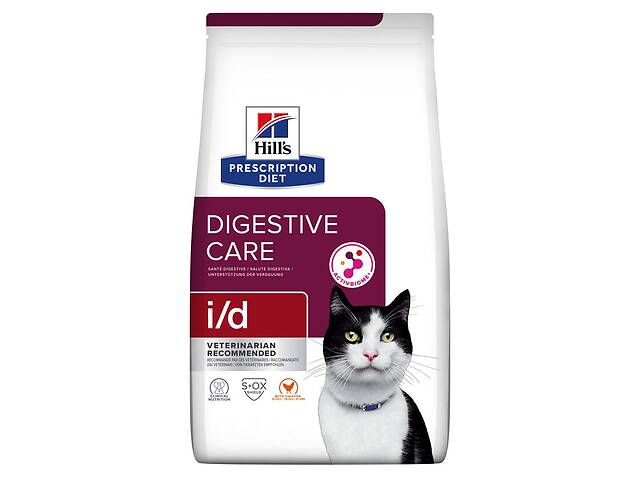 Корм Hill's Prescription Diet Feline I D сухой лечебный при заболеваниях кишечно-желудочного тракта для взрослых кото...