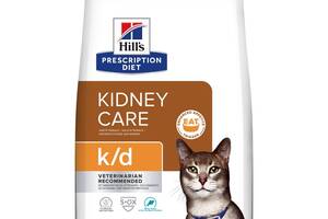 Корм Hill's Prescription Diet Feline K D сухой с тунцом при заболеваниях почек у котов 1.5 кг