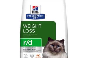 Корм Hill's Prescription Diet Feline R D сухой для лечения ожирения у котов 1.5 кг