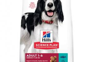 Корм Hill's Science Plan Canine Adult Medium Breed Tuna & Rice сухой с тунцом для собак средних пород 12 кг (05274292...