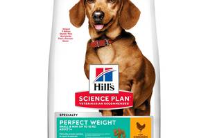 Корм Hill's Science Plan Canine Adult Perfect Weight Small Mini сухой с курицей для собак мелких пород с лишним весом...