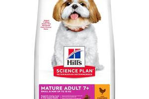 Корм Hill's Science Plan Canine Mature Adult Small Mini сухой с курицей для стареющих собак мелких пород 1.5 кг