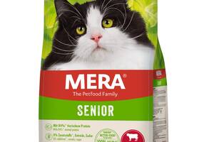 Корм MERA Cats Senior Beef сухой с говядиной для пожилых котов 2 кг