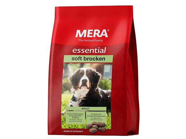 Корм Mera Essential Dog Adult Soft Brocken сухой с полувлажной гранулой для взрослых собак 12.5 кг