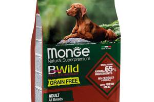 Корм Monge BWild Grain Free All Breeds Agnello сухой с ягнятиной для взрослых собак всех пород 2.5 кг