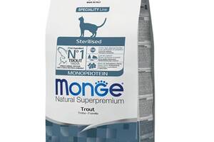 Корм Monge Cat Sterilised Trote сухой с форелью для стерилизованных котов 1.5 кг