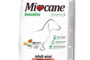 Корм Morando MioCane Mini Sensitive Salmon Monoprotein сухой с лососем для взрослых собак мелких пород 1.5 кг