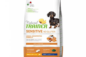 Корм Natural Trainer Sensitive Adult Mini With Salmon сухой монопротеиновый с лососем для взрослых собак мелких пород...