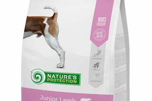 Корм Nature's Protection Junior Lamb All Breeds сухой для щенков всех пород с ягнятиной 7.5 кг