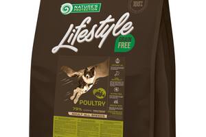 Корм Nature's Protection Lifestyle Grain Free Poultry Adult All Breeds сухой с птицей для взрослых собак 10 кг