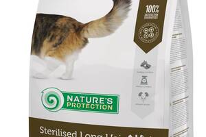 Корм Nature's Protection Sterilised Long Hair сухой для длинношерстных стерилизованных котов 2 кг