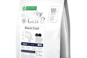Корм Nature's Protection Superior Care Black Coat Adult All Breeds сухой для взрослых собак с черным окрасом шерсти в...