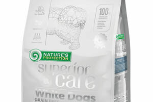 Корм Nature's Protection Superior Care White Dogs Grain Free White Fish Adult Large Breeds для собак крупных пород с...