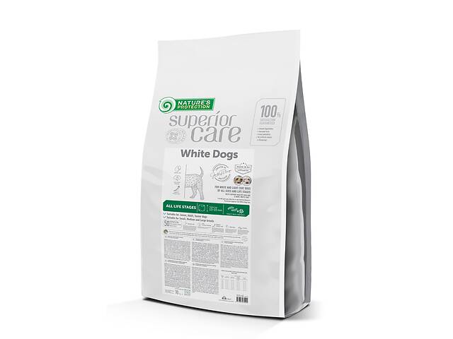 Корм Nature's Protection Superior Care White Dogs Insect All Sizes and Life Stages сухой с белком насекомых для собак...