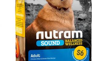 Корм Nutram S6 Sound Balanced Wellness Adult Dog сухой с курицей и рисом для взрослых собак 2 кг