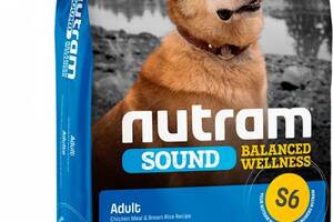 Корм Nutram S6 Sound Balanced Wellness Adult Dog сухой с курицей и рисом для взрослых собак 11.4 кг