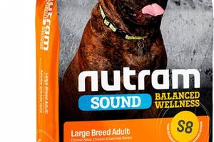 Корм Nutram S8 Sound Balanced Wellness Large Breed Adult Dog сухой для взрослых собак крупных пород 11.4 кг