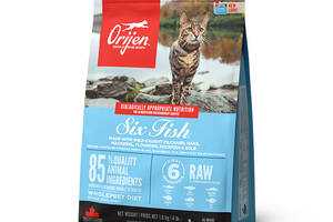 Корм Orijen Six Fish Cat Kitten сухой с рыбой для котов всех возрастов 1.8 кг