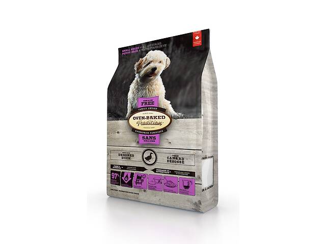 Корм Oven-Baked Tradition Dog Small Breed Duck Grain Free сухой с уткой для собак малых пород 1 кг
