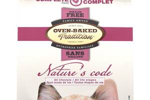 Корм Oven-Baked Tradition Nature’s Code Cat Chicken Grain Free сухой с курицей для взрослых котов 4.54 кг