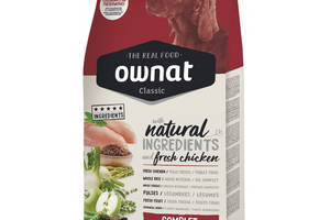 Корм Ownat Classic Dog Adult Complete сухой полнорационный со свежим мясом курицы для взрослых собак 20 кг