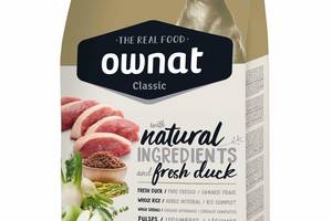 Корм Ownat Classic Dog Adult Duck сухой с уткой для взрослых собак 4 кг