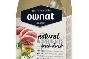 Корм Ownat Classic Dog Adult Duck сухой с уткой для взрослых собак 12 кг