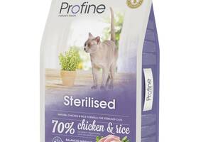 Корм Profine Cat Sterilised сухой с курицей и рисом для стерилизованных котов 10 кг