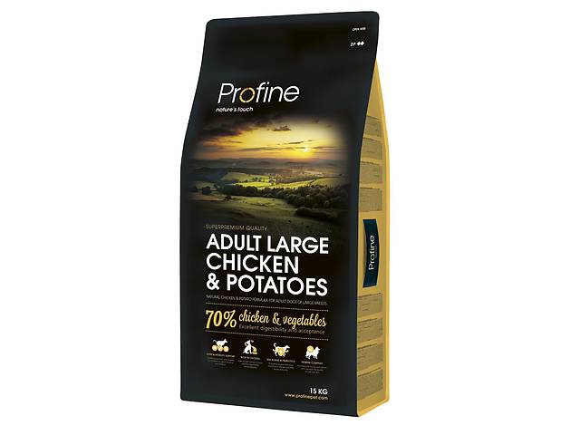 Корм Profine Dog Adult Large Breed Chicken Potatoes сухой с курицей и картофелем для взрослых собак крупных пород 15 кг