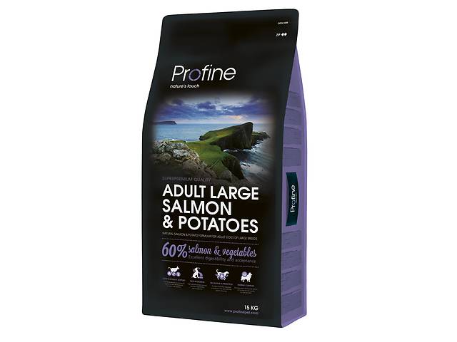 Корм Profine Dog Adult Large Breed Salmon Potatoes сухой с лососем и картофелем для взрослых собак крупных пород 15 кг