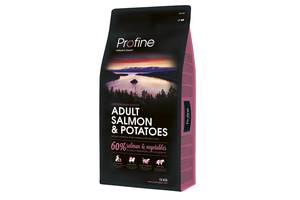 Корм Profine Dog Adult Salmon Potatoes сухой с лососем и картофелем для взрослых собак 15 кг