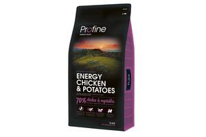 Корм Profine Dog Energy Chicken Potatoes сухой с курицей для энергичных собак 15 кг