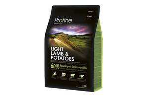 Корм Profine Dog Light Lamb Potatoes сухой с ягненком для взрослых собак с избыточным весом 3 кг