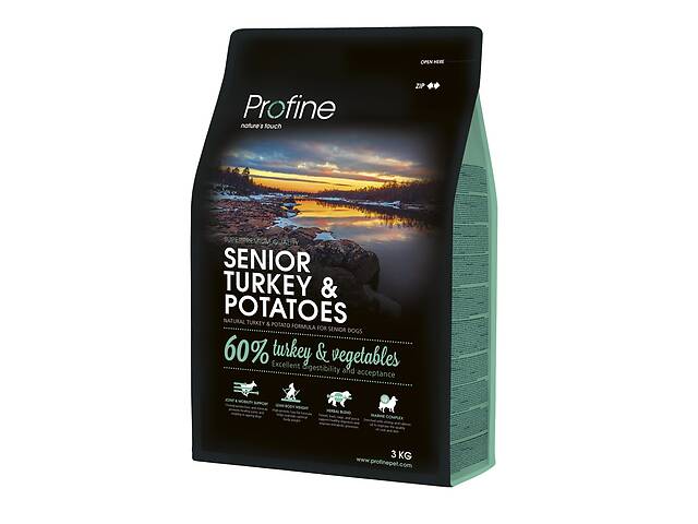 Корм Profine Dog Senior Turkey Potatoes с индейкой для пожилых собак 3 кг