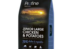 Корм Profine Junior Large Breed Chicken Potatoes сухой с курицей для щенят и юниоров крупных пород 15 кг