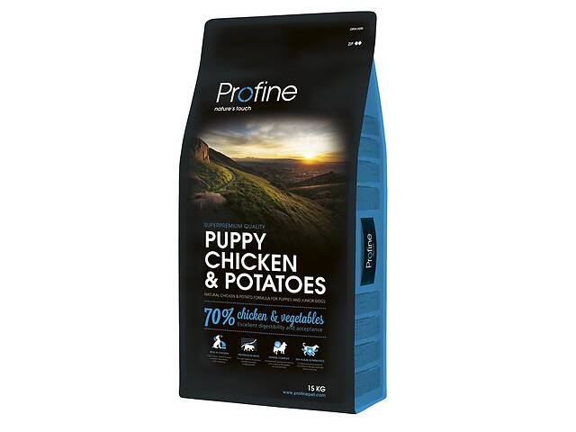 Корм Profine Puppy Chicken Potatoes сухой с курицей для щенят 15 кг