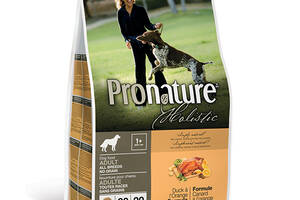 Корм Pronature Holistic Dog Duck Orange сухой с уткой для взрослых собак 13.6 кг