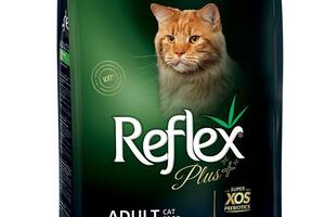 Корм Reflex Plus Cat Adult Chicken сухой с курицей для взрослых котов 15 кг