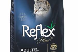 Корм Reflex Plus Cat Adult Salmon сухой с лососем для взрослых котов 15 кг