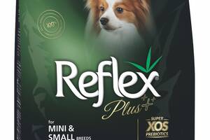Корм Reflex Plus Dog Adult Mini Small Breeds Chicken сухой с курицей для взрослых собак малых пород 3 кг