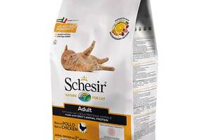 Корм Schesir Cat Adult Chicken сухой монопротеиновый с мясом курицы для взрослых кошек 10 кг