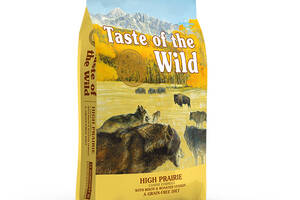 Корм Taste of the Wild High Prairie Canine Formula сухой с бизоном и запеченной олениной для взрослых собак всех поро...