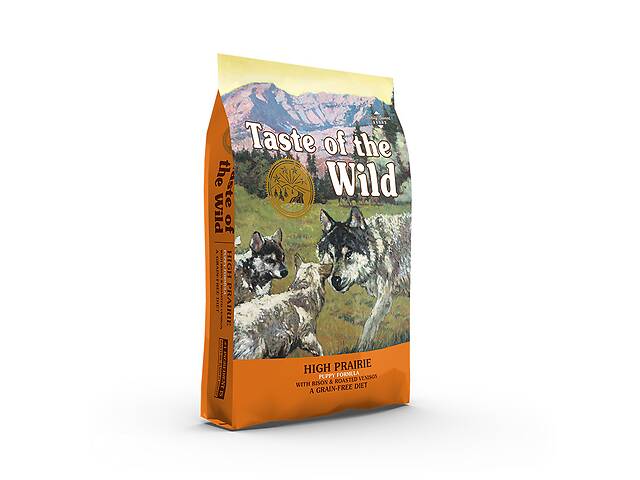 Корм Taste of the Wild High Prairie Puppy Formula сухой с мясом бизона и запеченной косулей для щенков всех пород 5.6 кг