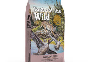 Корм Taste of the Wild Lowland Creek Feline Formula сухой с уткой и жареной перепелкой для кошек всех возрастов 6.6 кг