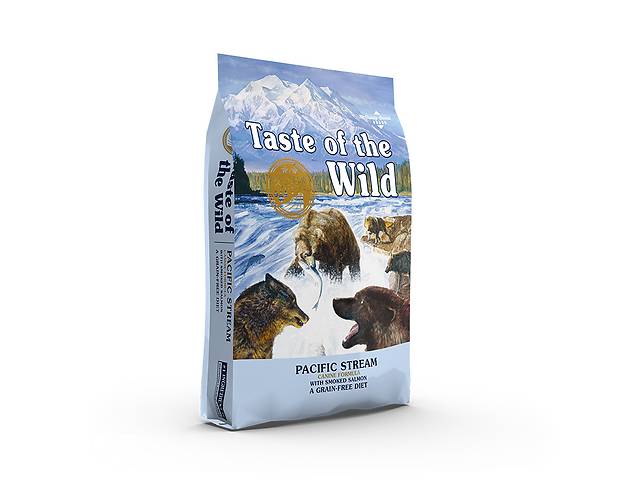 Корм Taste of the Wild Pacific Stream Canine Formula сухой с лососем для взрослых собак всех пород с чувствительным п...