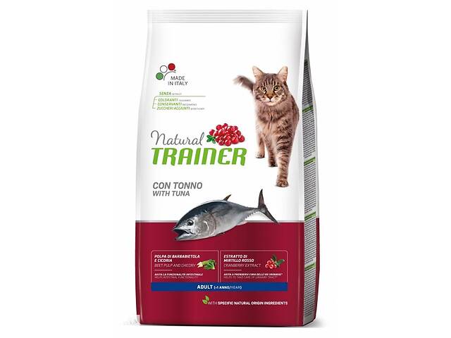 Корм Trainer Natural Super Premium Adult with Tuna сухой с тунцом для взрослых кошек 3 кг