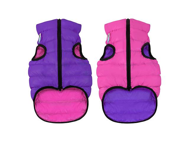 Курточка для собак AiryVest Двусторонняя M 47 Розово-фиолетовая