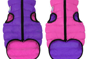 Курточка для собак AiryVest Двусторонняя XS 30 Розово-фиолетовая