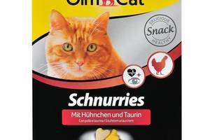 Лакомство GimCat Schnurries с курицей и таурином 420 гр